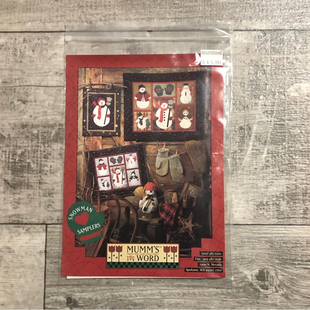 Debbie Mumm Mumm's the Word Quilting Patterns Snowman Samplers New
